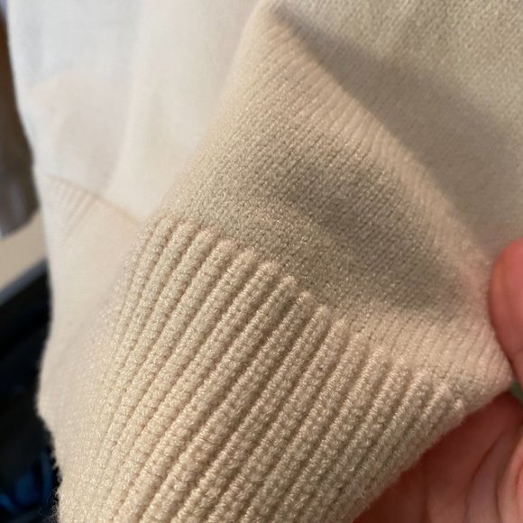 Zara Collared Ecru Knit Sweater - Picture 6 of 6
